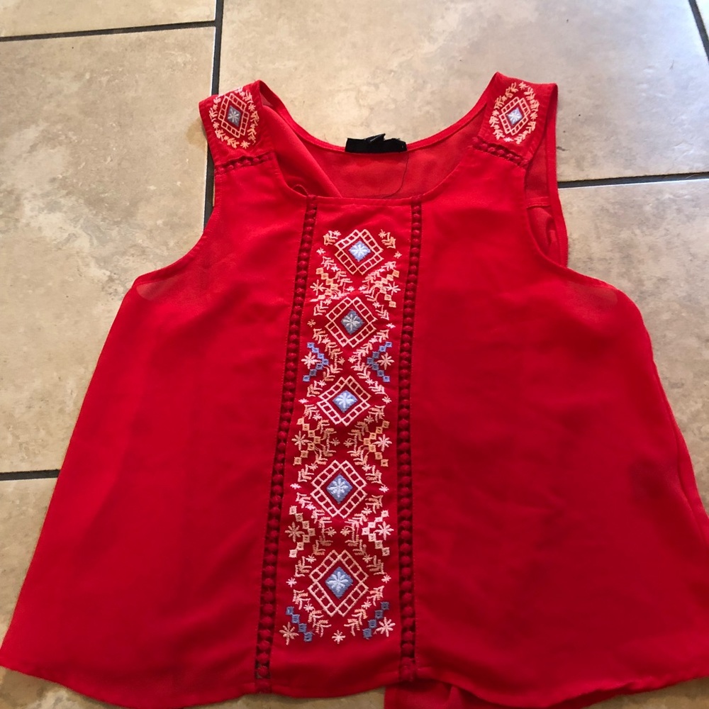 Aztec sleeveless top